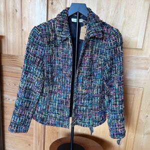 Coldwater Creek Multicolor Tweed Blazer